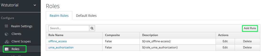 keycloak add role